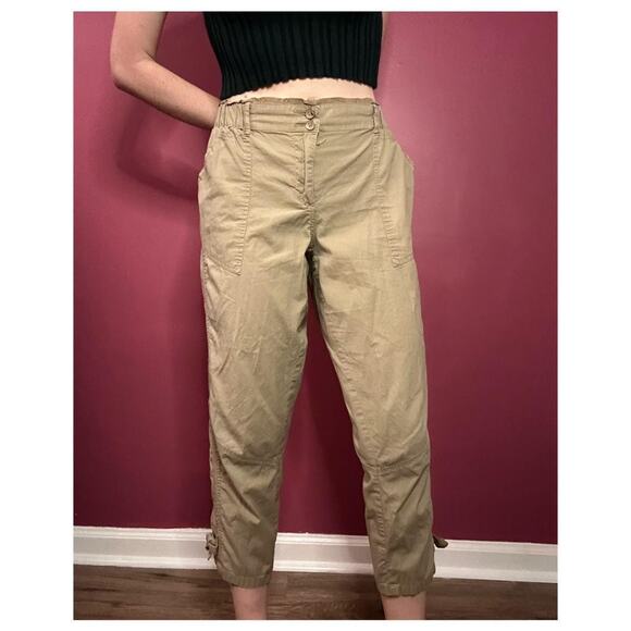 Democracy Y2K Cropped Cargo Pants - Picture 1 of 5